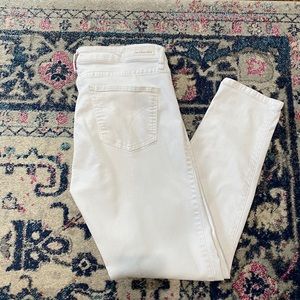Calvin Klein White Ankle Jean